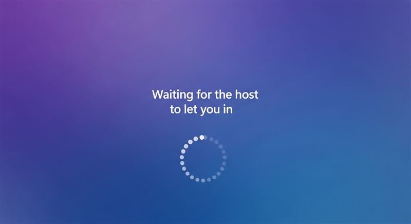 Microsoft Teams waiting room