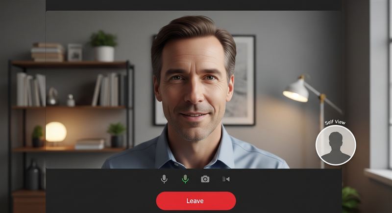 Active Microsoft Teams video call